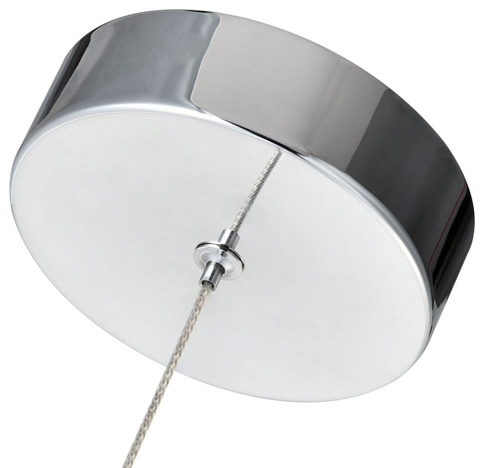 Sienna 5" ETL Certified Integrated LED Pendant Lighting Fixture, Polished Chrome