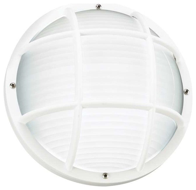 Sea Gull Lighting Bayside 1 Light Outdoor Wall/Ceiling Mount, White