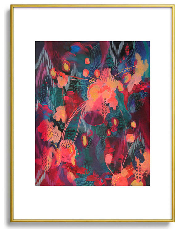 Stephanie Corfee We Are All Connected Metal Framed Art Print