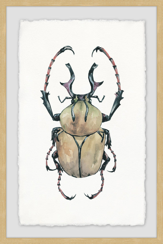 "Beefy Beetle" Framed Painting Print, 24"x36"