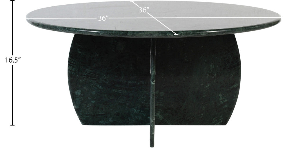 Formentera Marble Coffee Table, Green, Coffee Table