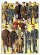 Stylish Boys and Youths with Suits and Coats- Gallery Wrapped Canvas Art