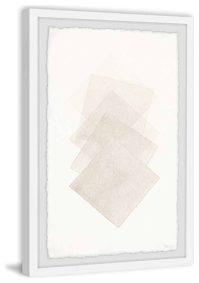"Diamond Squares" Framed Painting Print, 30"x45"