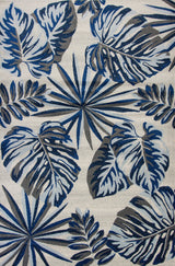 Stella Gray/Blue  Nassau Rug, 5'3"x7'7"