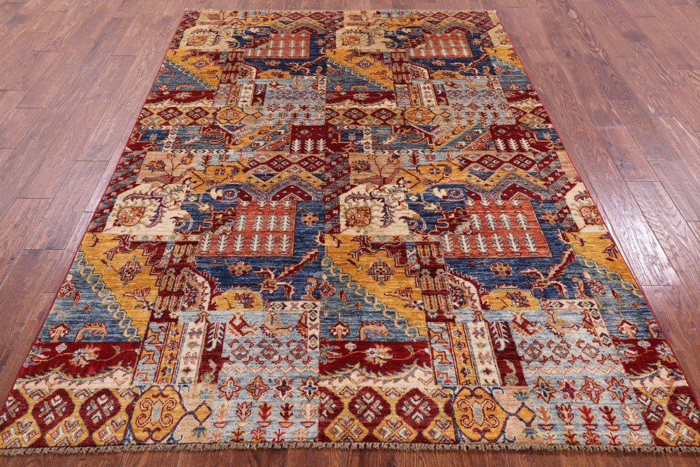Hand Knotted Super Kazak Wool Rug 5' 7" X 7' 11" Q10951