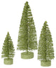 Vickerman L137413 5"/7"/9" Lime Green Glitter Oval Artificial Christmas Tree