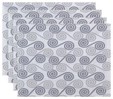 Rip Curl, Geometric Print Placemat, Set of 4, Gray