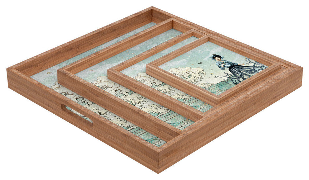 Belle13 Sea Fairy Square Tray, Medium