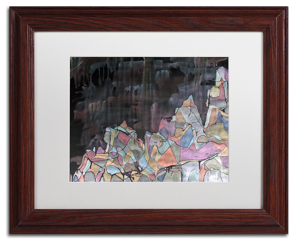 Lauren Moss 'Galdhopiggen' Art, Wood Frame, White Matte, 14"x11"