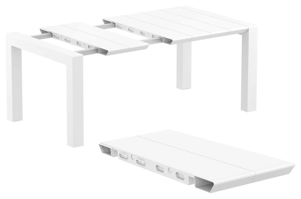 Compamia Vegas 39"-55" Extendable Dining Table, White