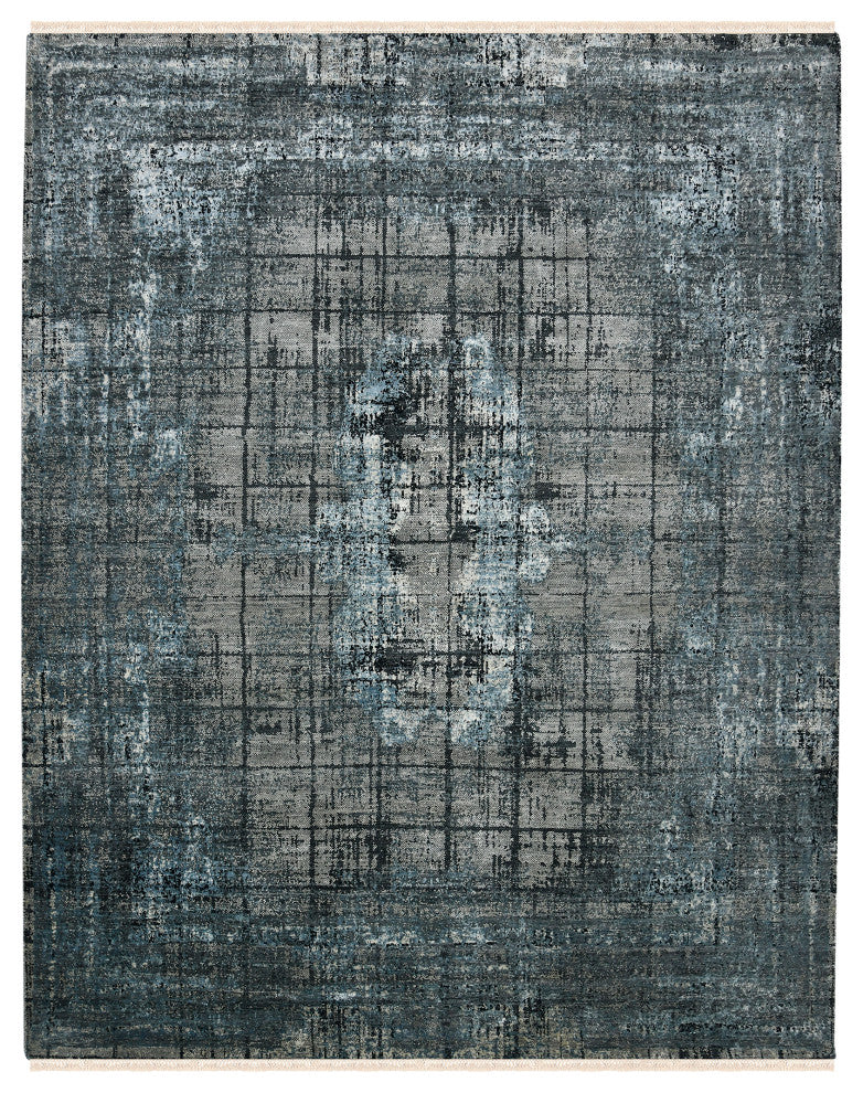 Dazzle Area Rug, Blue, 8' x 10', Abstract