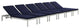 Modway Shore Chaise With Cushions Outdoor Patio Aluminum Set of 6, Silver Navy