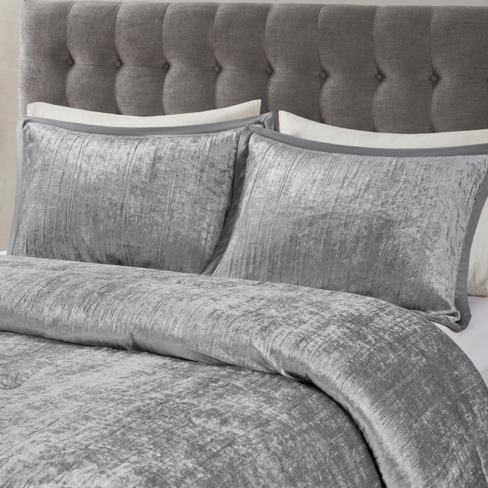 Madison Park Lee 5 Piece Crinkle Velvet Comforter Set