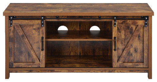 Vintage Melamine board Tv Stand (Yellow + Particle Board)