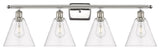 Innovations 516-4W-PN-GBC-82 4 Light Bath Vanity Light, Polished Nickel