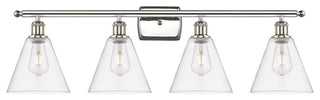 Innovations 516-4W-PN-GBC-82 4 Light Bath Vanity Light, Polished Nickel