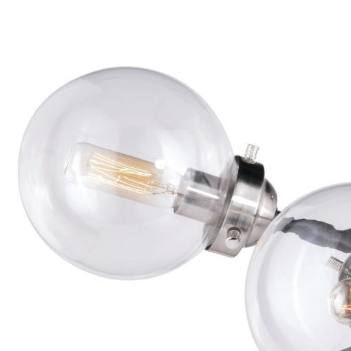 Orbit 25" Semi-Flush Mount, Satin Nickel and Oil Rubbed Bronze