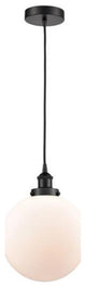 Innovations 616-1PH-BK-G201-10 1-Light Mini Pendant, Matte Black