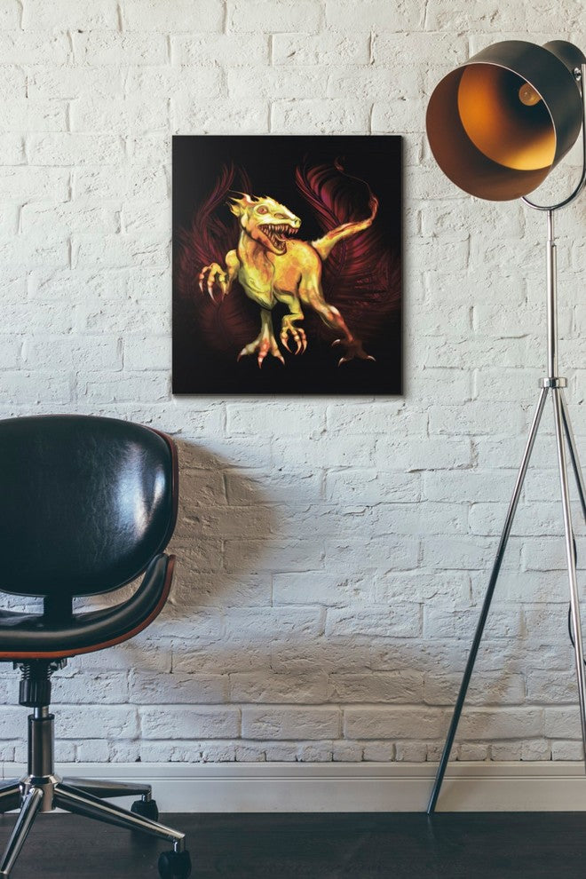 Epic Graffiti "Raptor" by Michael Stewart Giclee Canvas Wall Art, 16"x18"