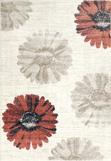 Infinity Floral Watercolor Rug, 3'11"x5'7"