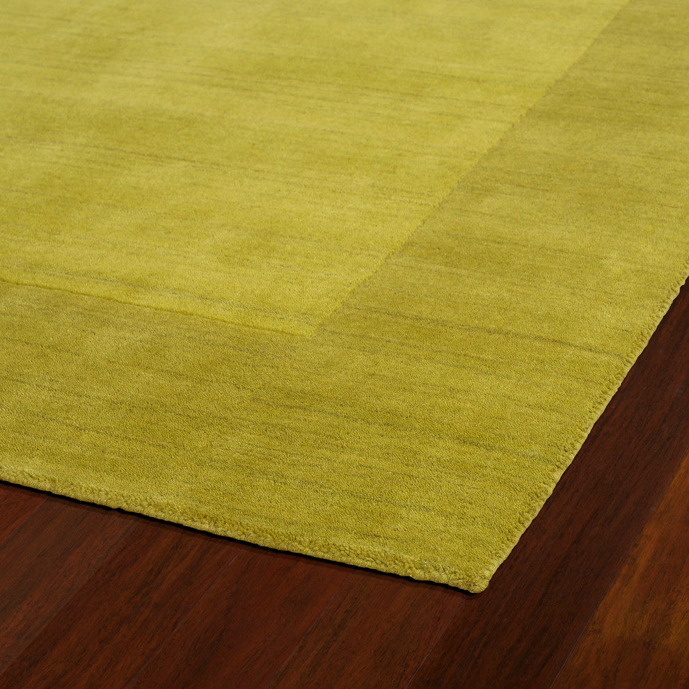 Kaleen Hand-Tufted Regency Wool Rug, Lime Green, 3''6"x5''3"