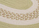 Colonial Mills Flowers Bay FB61 Light Green Indoor/Outdoor Area Rug, Oval 4'x6'