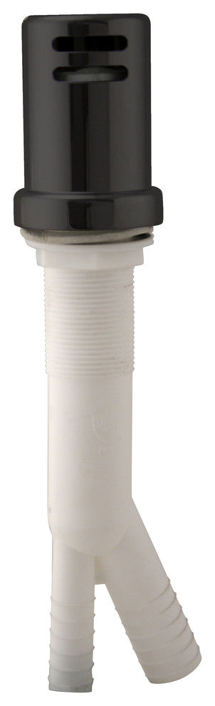 Air Gap Kit With Skirted Brass Cap, Powdercoated Flat Black
