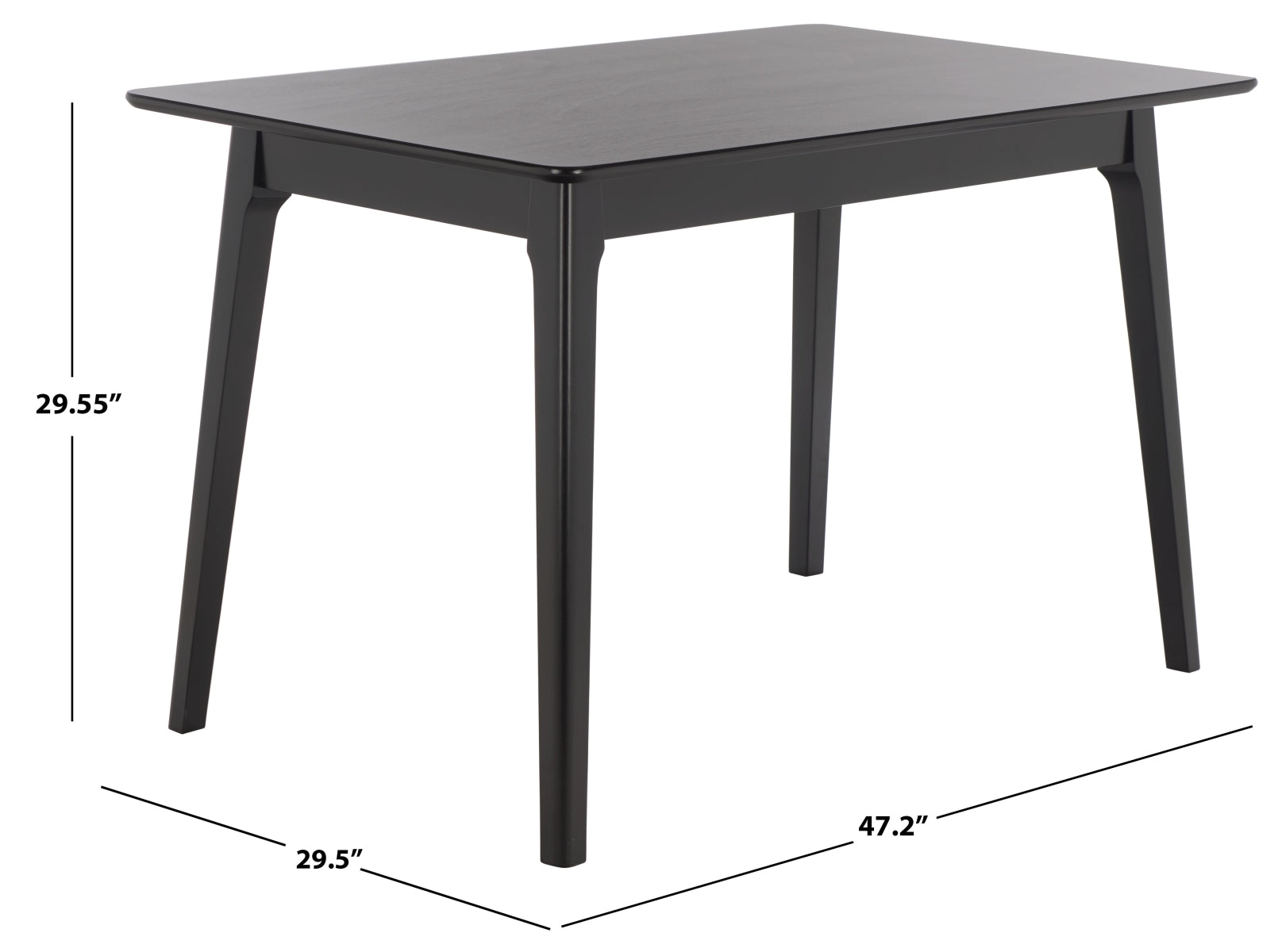 Safavieh Forus Dining Table, Black