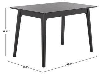 Safavieh Forus Dining Table, Black