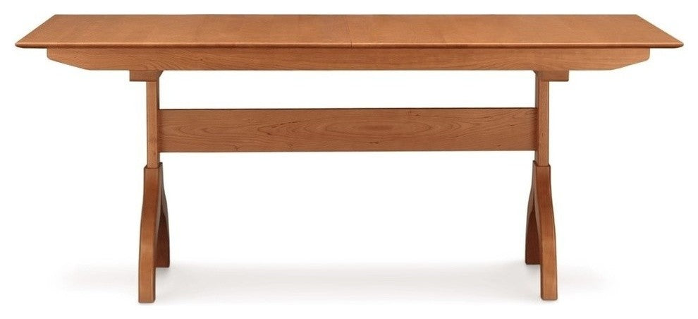 Copeland Sarah Trestle Extension Table, Smoke Cherry, 42x66