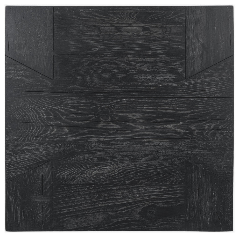 Bristol Cracked Oak 24" End Table by Kosas Home, Meadow Black