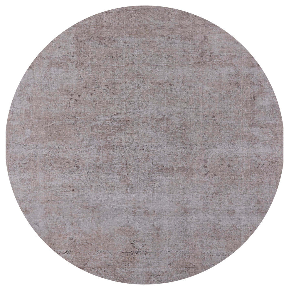 Ahgly Company Indoor Round Mid-Century Modern Area Rugs, 7' Round