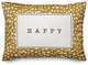 Happy Yellow and White Dalmatian 14x20 Indoor/Outdoor Pillow