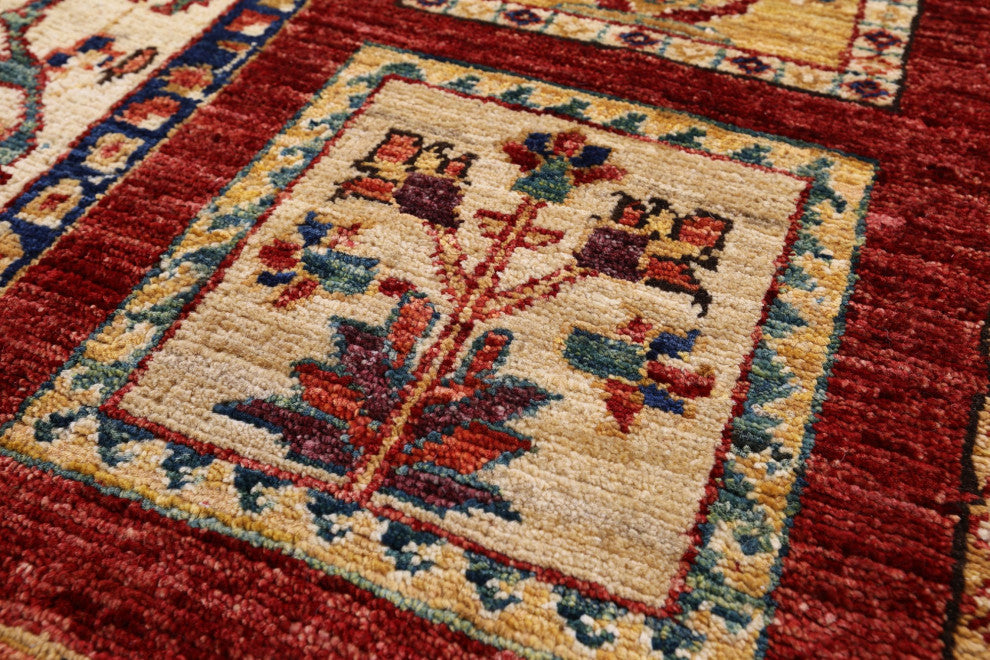 Persian Garden Design Hand-Knotted Rug 3' 4" X 4' 9" Q11055