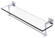 Montero 22" Glass Vanity Shelf with Integrated Towel Bar, Polished Chrome
