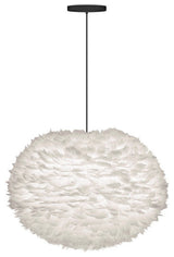 Eos Large Hardwired Pendant, Black/White