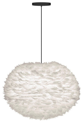 Eos Large Hardwired Pendant, Black/White