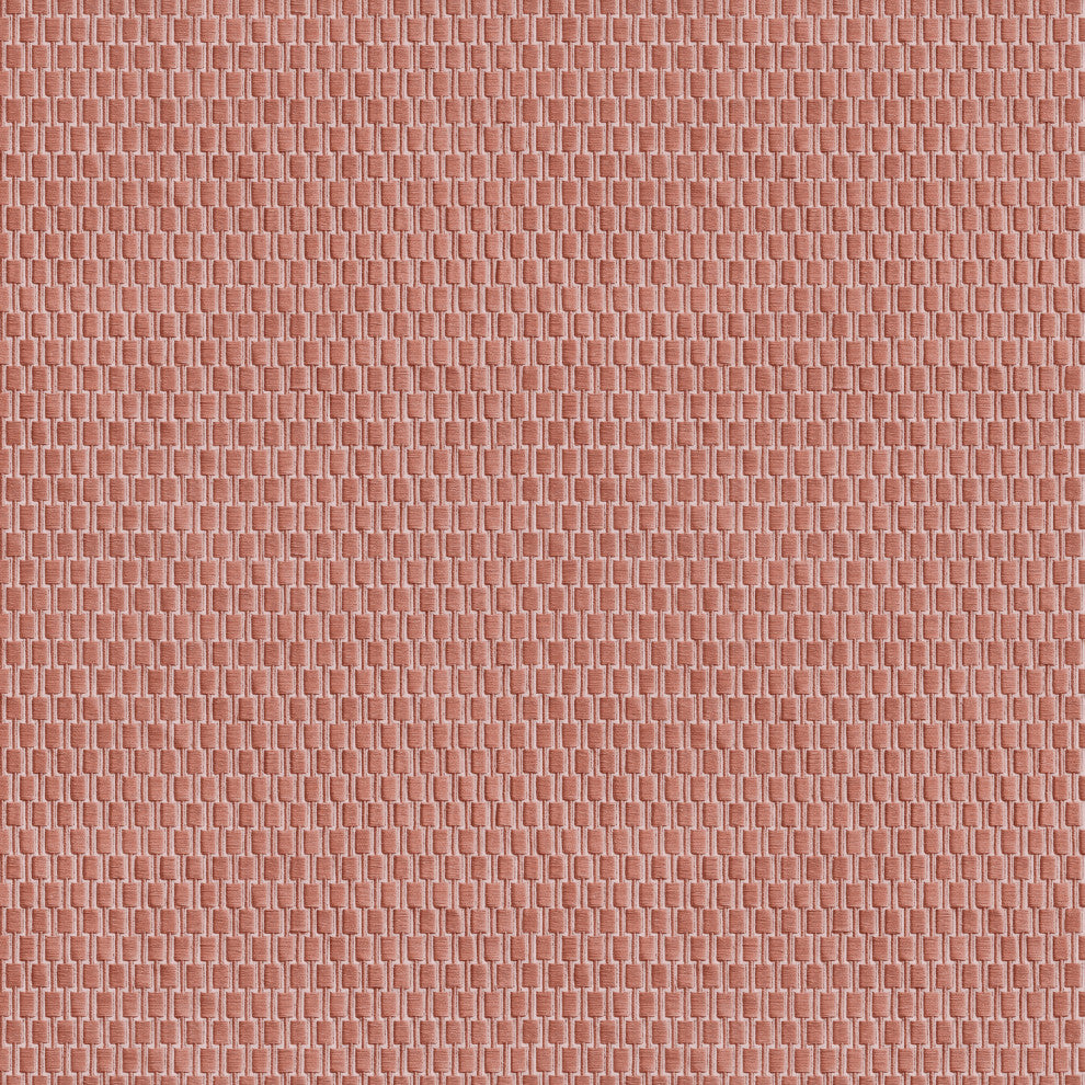 Geometric Textured Wallpaper, Structured Boxes, Copper Powder Rose, 1 Roll