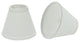 32103-2 Small Hardback Empire  Chandelier Clip On Lamp Shade White 3"x6"x5"