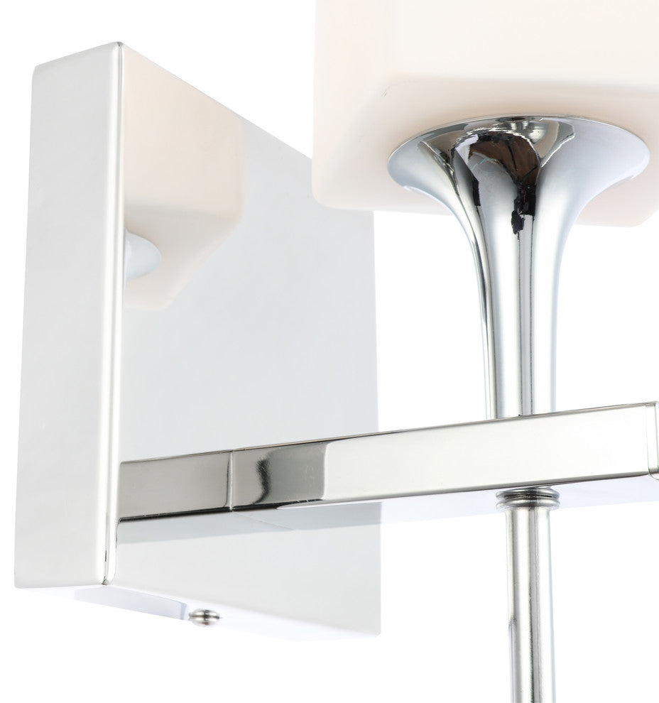 Chelsea 1-Light Bath/Wall , Opal Square Glass, Halogen G9