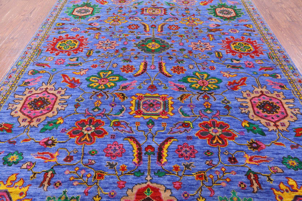 9' 1" X 11' 9" Persian Heriz Serapi Hand Knotted Wool Rug - Q13701