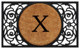 Armada Circle Monogram Doormat, 22"x36", X