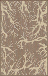 Unique Loom Brown Branch Outdoor 2'x3' Area Rug