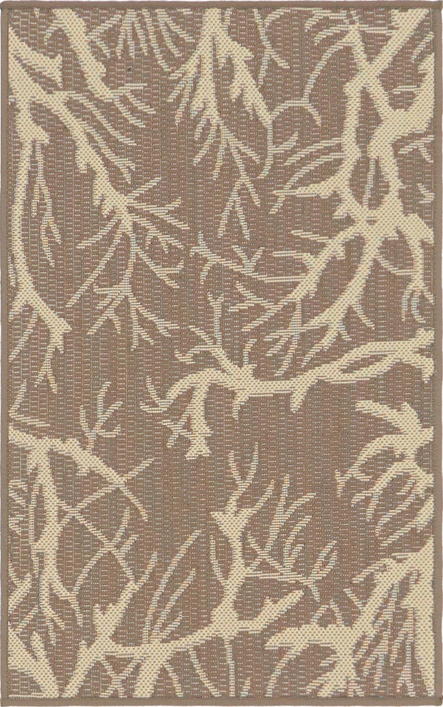 Unique Loom Brown Branch Outdoor 2'x3' Area Rug