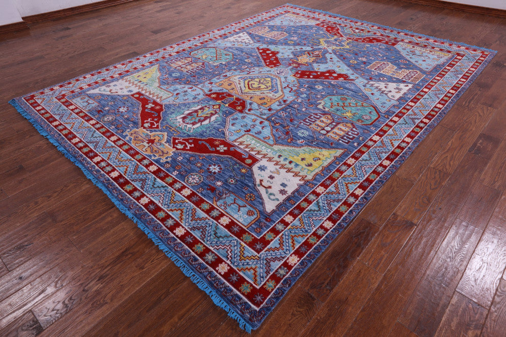 Turkish Oushak Handmade Wool Rug 8' 8" X 11' 9" - Q13319