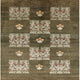 Ahgly Company Indoor Square Mid-Century Modern Area Rugs, 3' Square