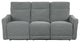 Maston Power Double Reclining Sofa, Gray