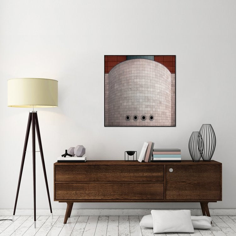 "Brewery Artois" Framed Canvas Giclee by Gilbert Claes, 37x37"