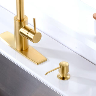 Kitchen Soap/Lotion Pump Dispenser, Brushed Gold
