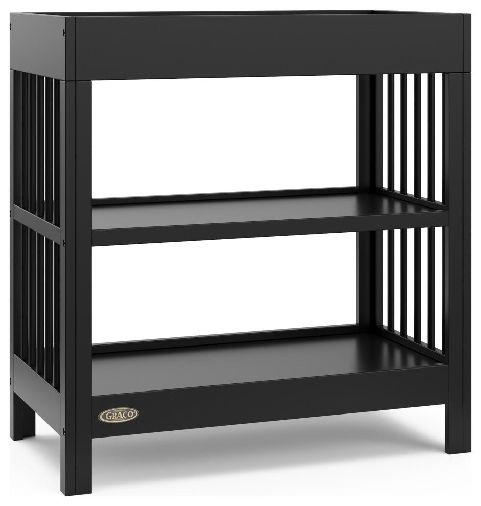 Graco Teddi Changing Table With Water-Resistant Changing Pad, Black